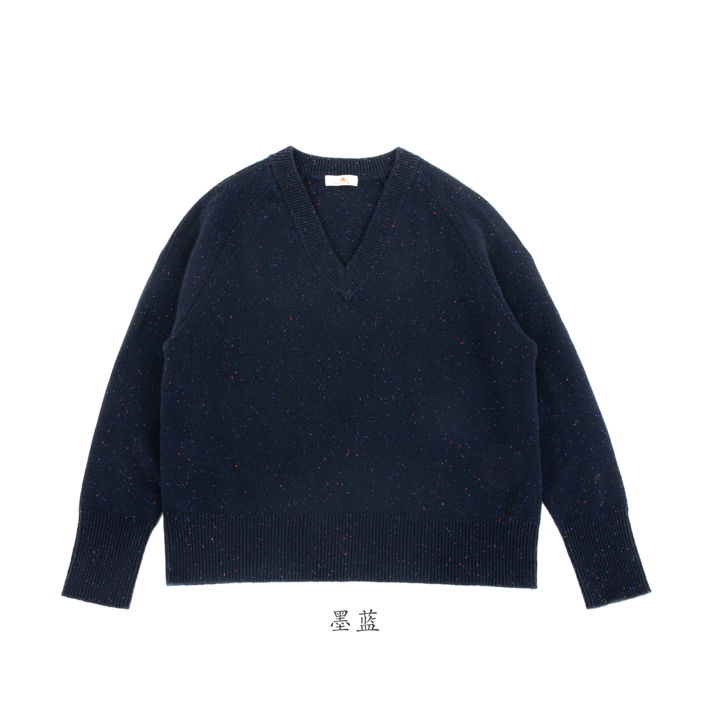 小金象 山羊绒100% - 坠入星空 7针女V领中厚针织羊绒衫Cashmere