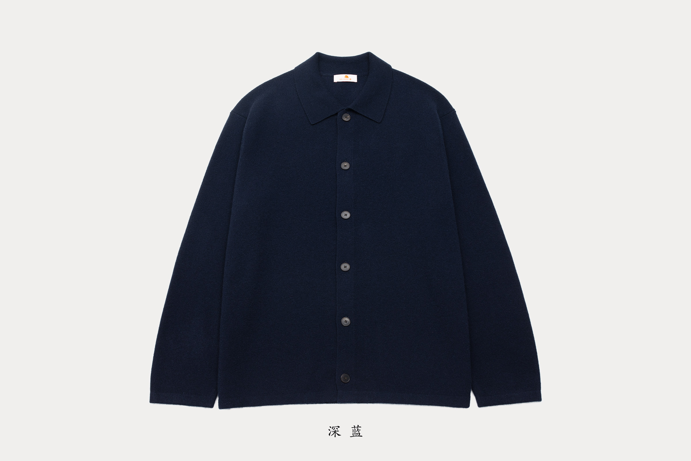 男26支四平Polo领纽扣开衫